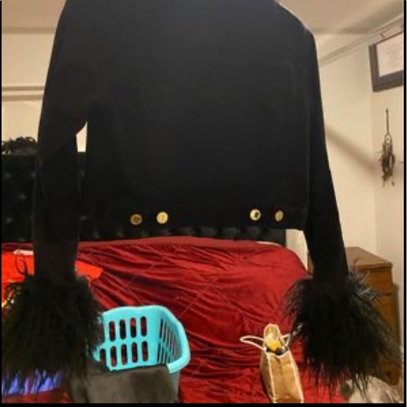 Michael Kors black jean jacket size xsmall. - Picture 6 of 7